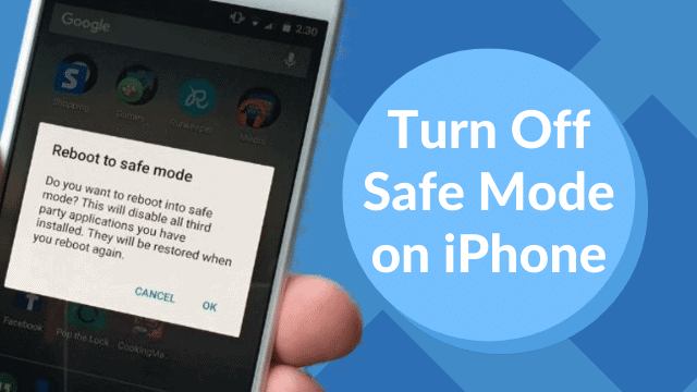 iphone reinicia em modo seguro e seguro