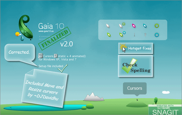 Gaia 10 cursors