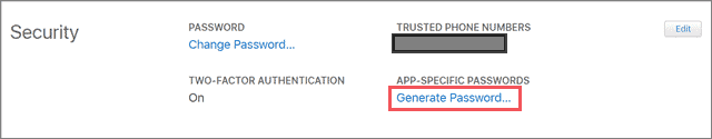 Generate password