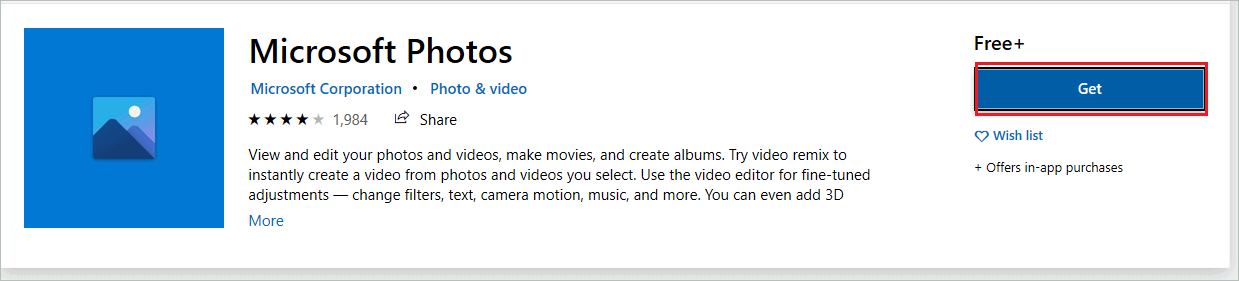 Install Microsoft Photos