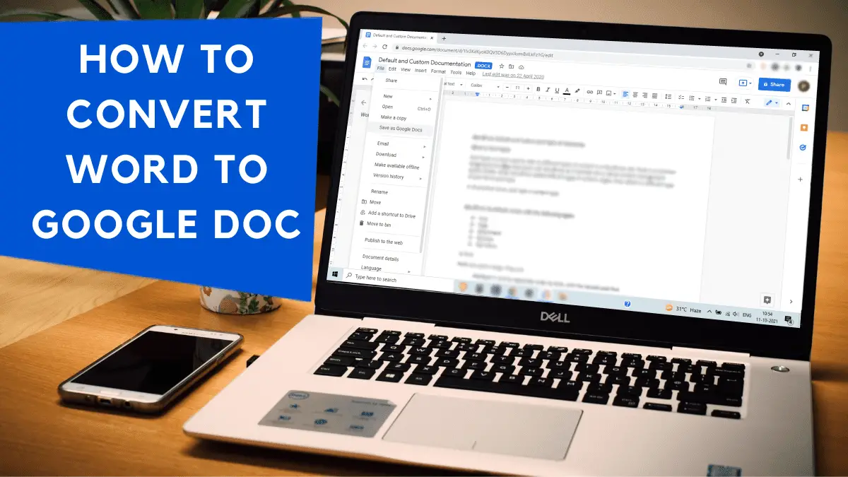 How To Convert Word To Google Doc