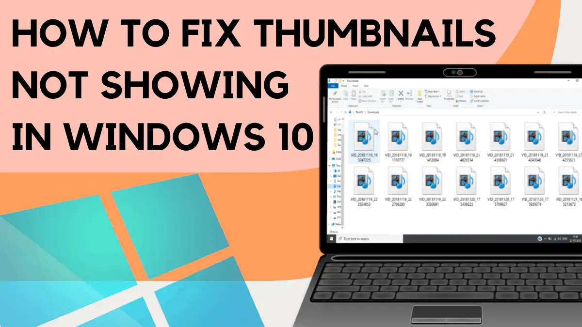 restore thumbnails windows 10