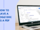 How To Save A Google Doc As A PDF How To Save A Google Doc As A PDF