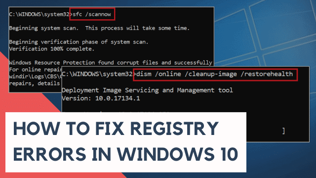windows 10 registry repair for updates
