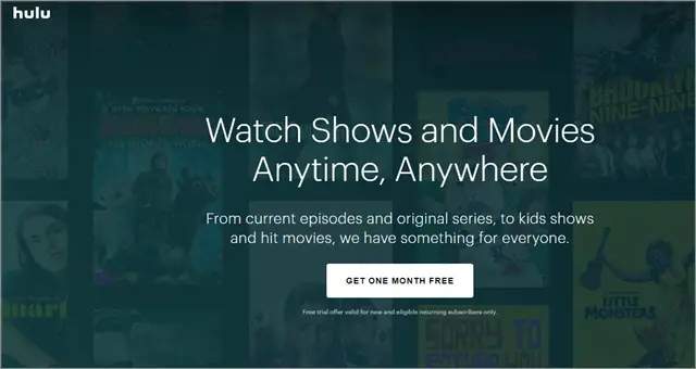 Hulu  best movie streaming sites