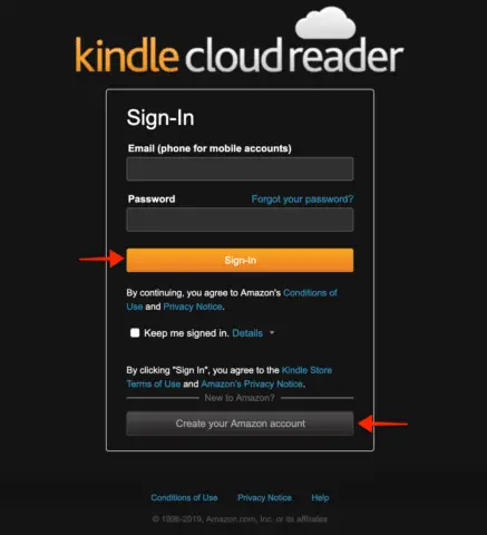 kindle-cloud-reader-login