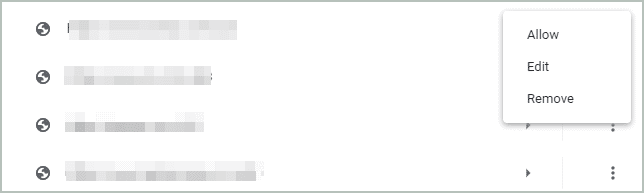 Managing Chrome Notifications for blocked website