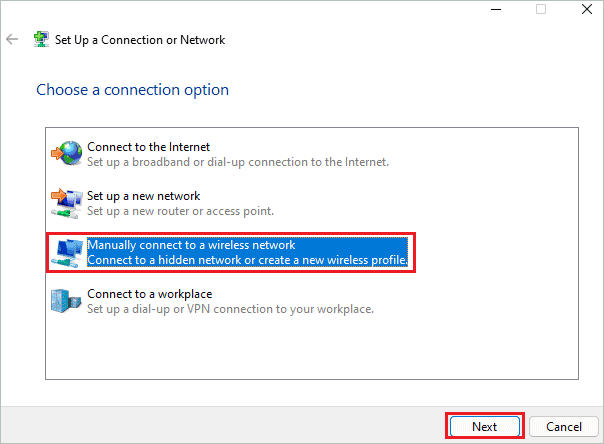 Manually connect to a wireless network for how to connect to wifi on windows 11