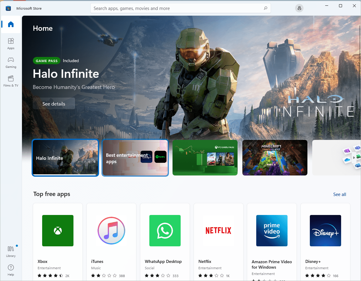 Windows 11 Microsoft Store