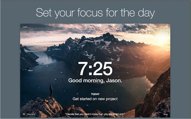 how to add website to google chrome new tab page Momentum Chrome extension