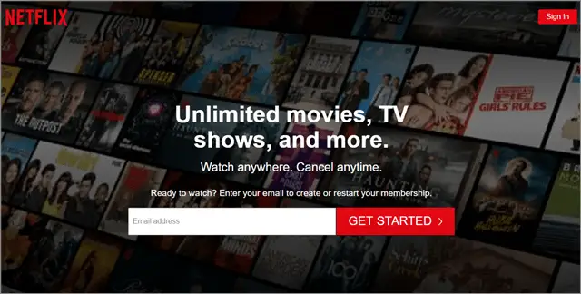 Netflix best movie streaming sites