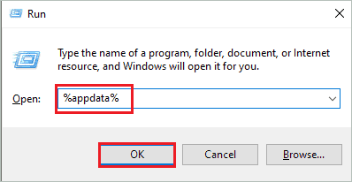 Open Roaming folder in App data