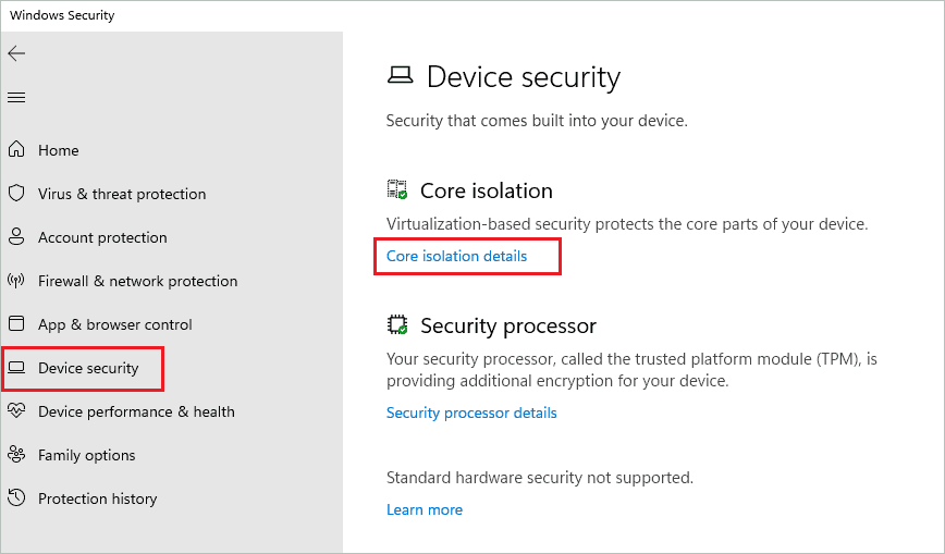 Open Core isolation