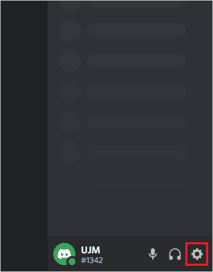 Open Discord settings