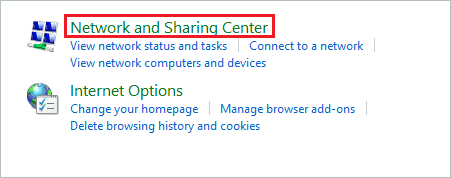Open Network and Sharing Center