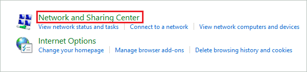 Open Network and Sharing Center