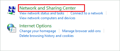 Open Network and Sharing Center