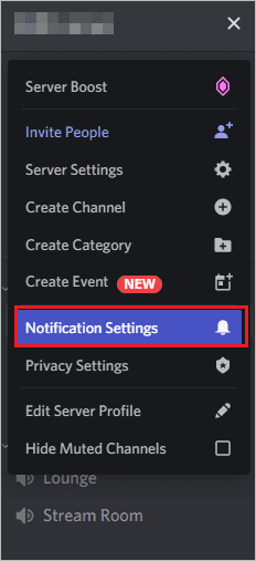 Open Notification Settings