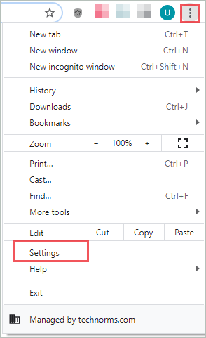 Open Settings