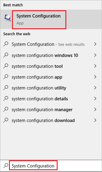 Open System Configuration