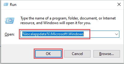 Open Windows folder via Run