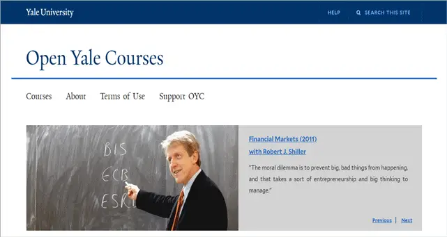 Open Yale Courses