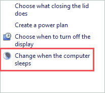 Open change when computer sleeps