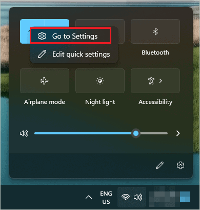 Open related settings