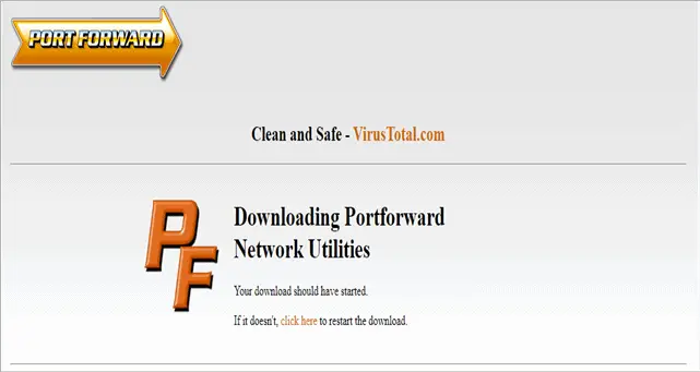 port forward network utilities login
