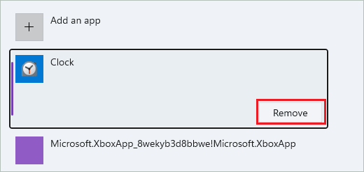 Remove the Clock app