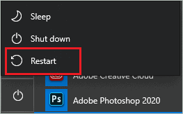 Restart your PC