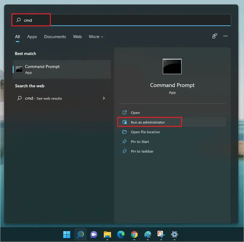 Open Command Prompt as administrator  to know how to change time on Windows 11