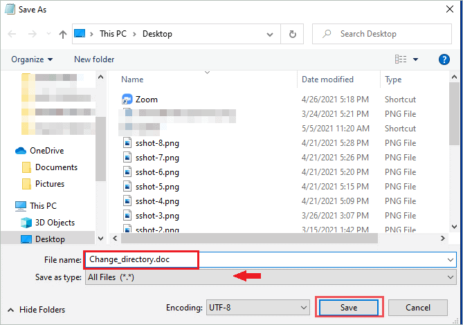 Change the txt file to doc file