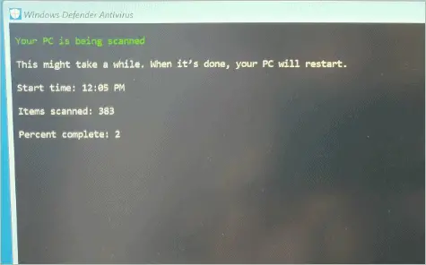 Know the scan status
