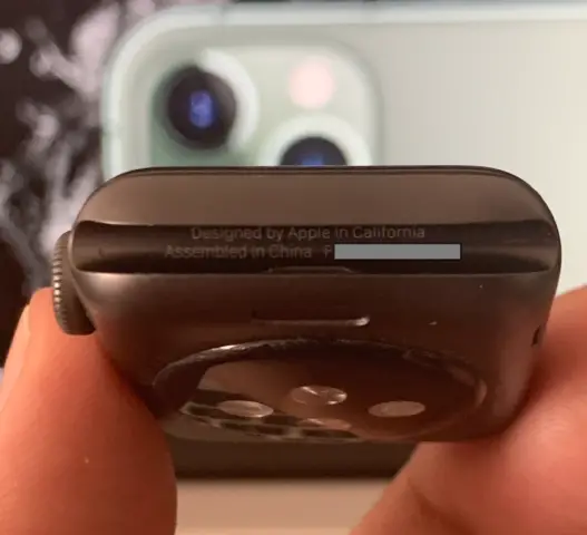 Serial Number Printed on the Apple Watch