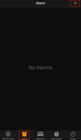 how to set alarm on iphone