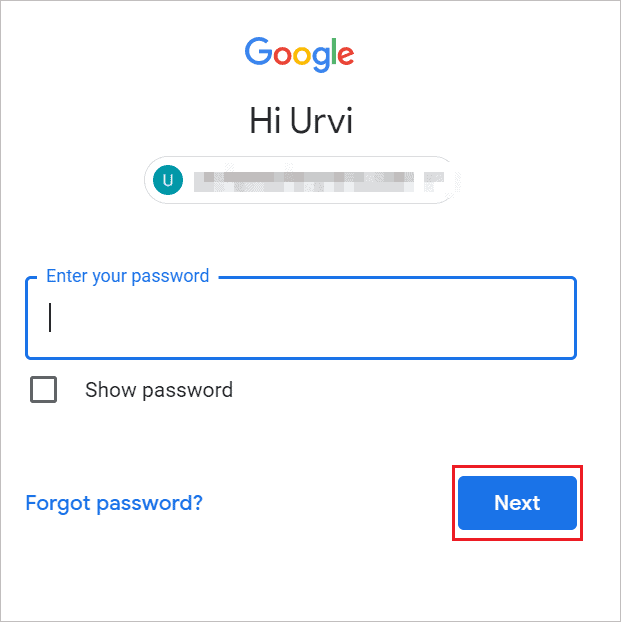 Sign-in to your Google Chrome account