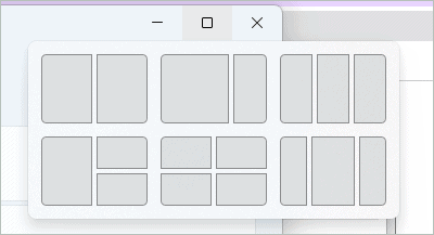 Snap Layout for app window