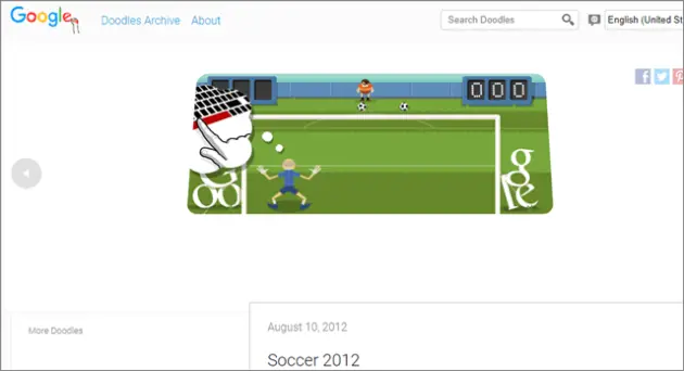 soccer Best Hidden Google Games 