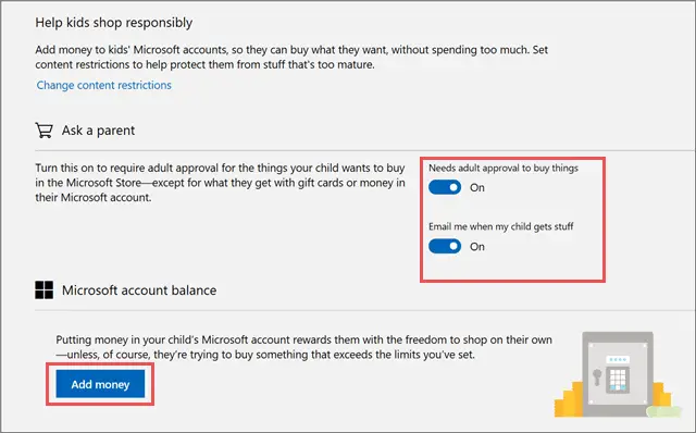 Spending windows 10 parental controls