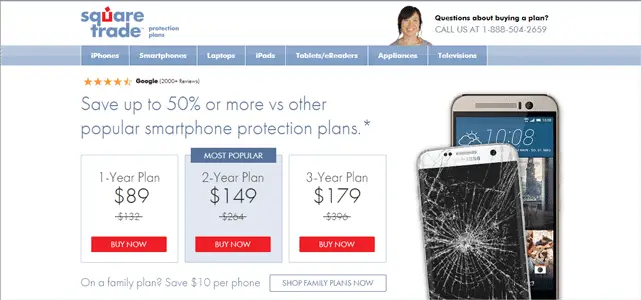 SquareTrade cell phone insurance