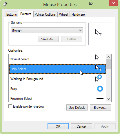 Mouse-Properties-change-cursor
