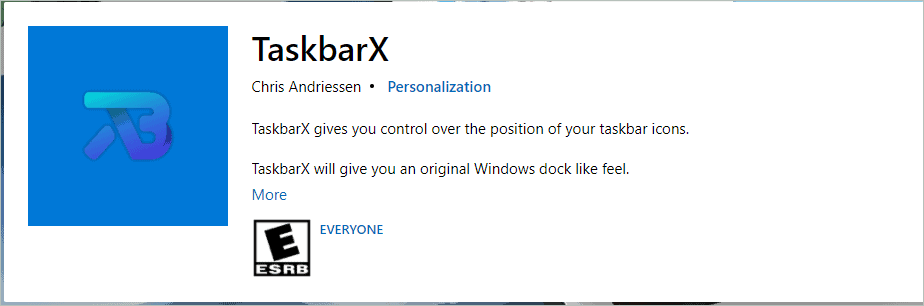 TaskbarX