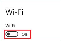 Turn Off WiFi