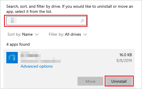 Uninstall recently installed app to fix error 0x80070570