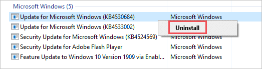Uninstall the most recent update for bad pool header windows 10