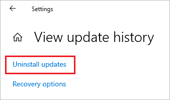 Uninstall updates
