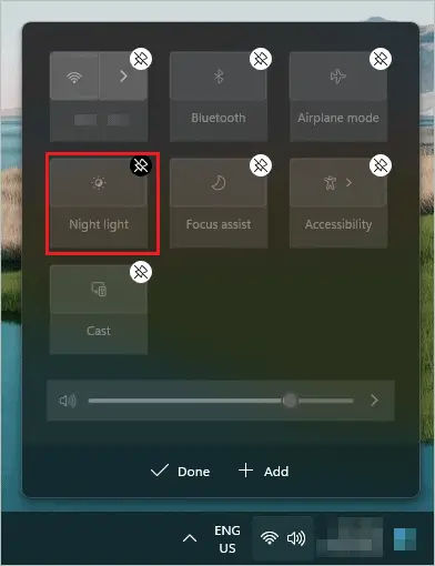 Unpin the settings option for How to Customize Windows 11 Quick Settings