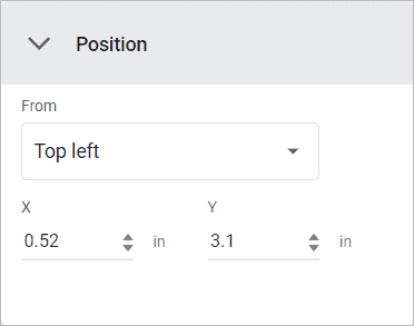 Position option