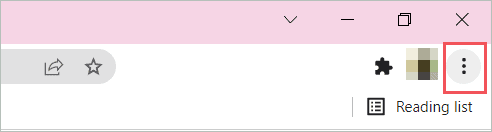 Click on the three vertical dots for opening the menu